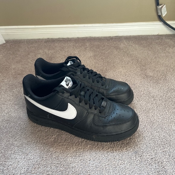 Custom Made Black and White Air Force 1 - Picture 1 of 4